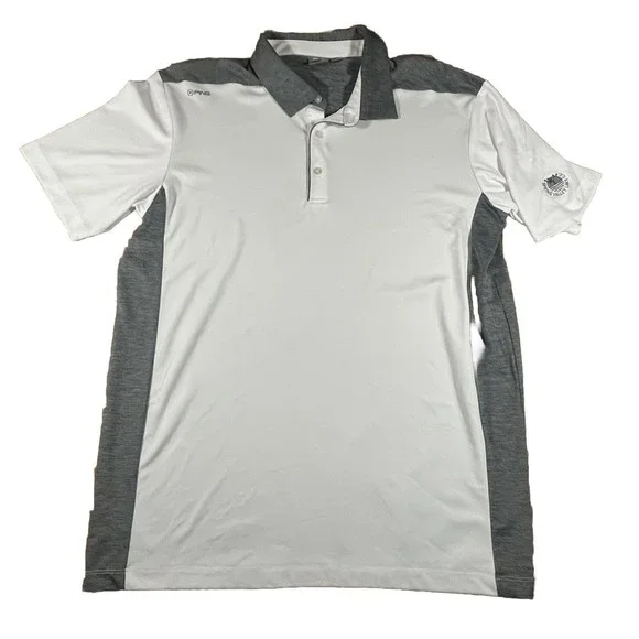 Ping Sensor Cool Shirt Men's Large 100% Polyester‎ Short Sleeve Collared Polo - Picture 3 of 7
